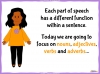 Parts of Speech - Nouns, Adjectives, Verbs and Adverbs Teaching Resources (slide 5/27)